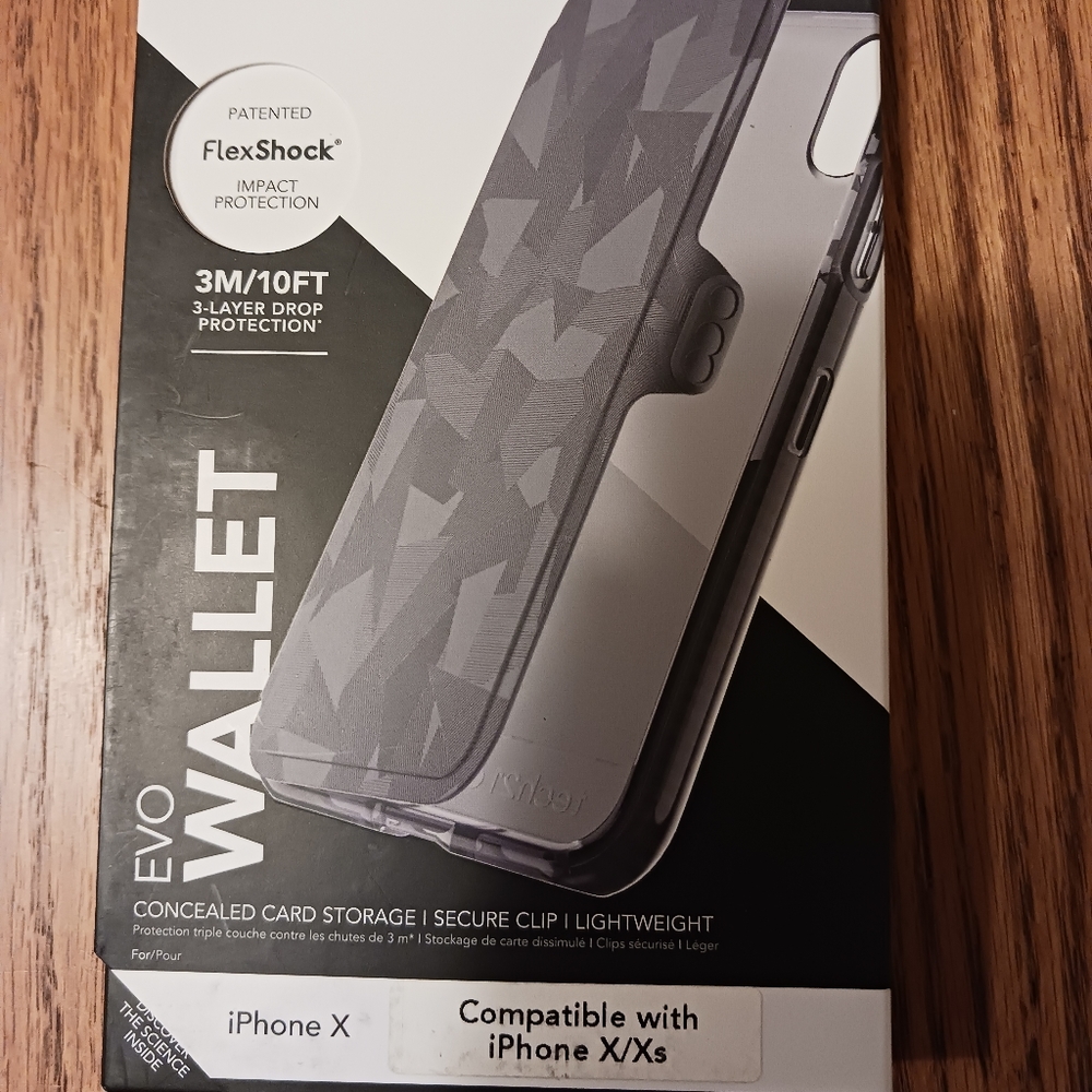 Evo wallet cell phone case compatible with iPhone x/xs